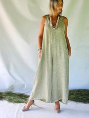 Cotton and Linen Jumpsuit