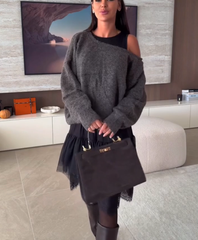 Shoulder Loose Fit Sweater