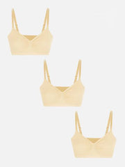 Pocketsh 3-Pack Smooth Seamless Wireless Bra Bundle