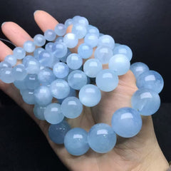 Aquamarine bracelet 14mm
