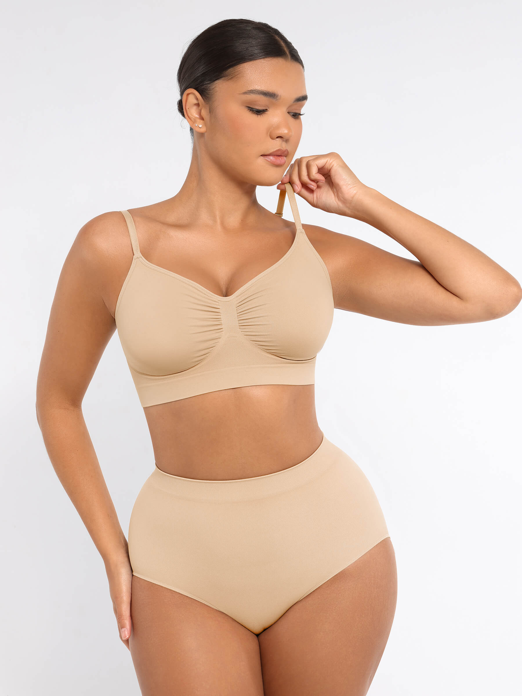 Pocketsh 3-Pack Smooth Seamless Wireless Bra Bundle