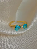 Aurora Blue Bow Ring