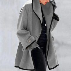 Women's Casual Button Oversized Hooded Coat