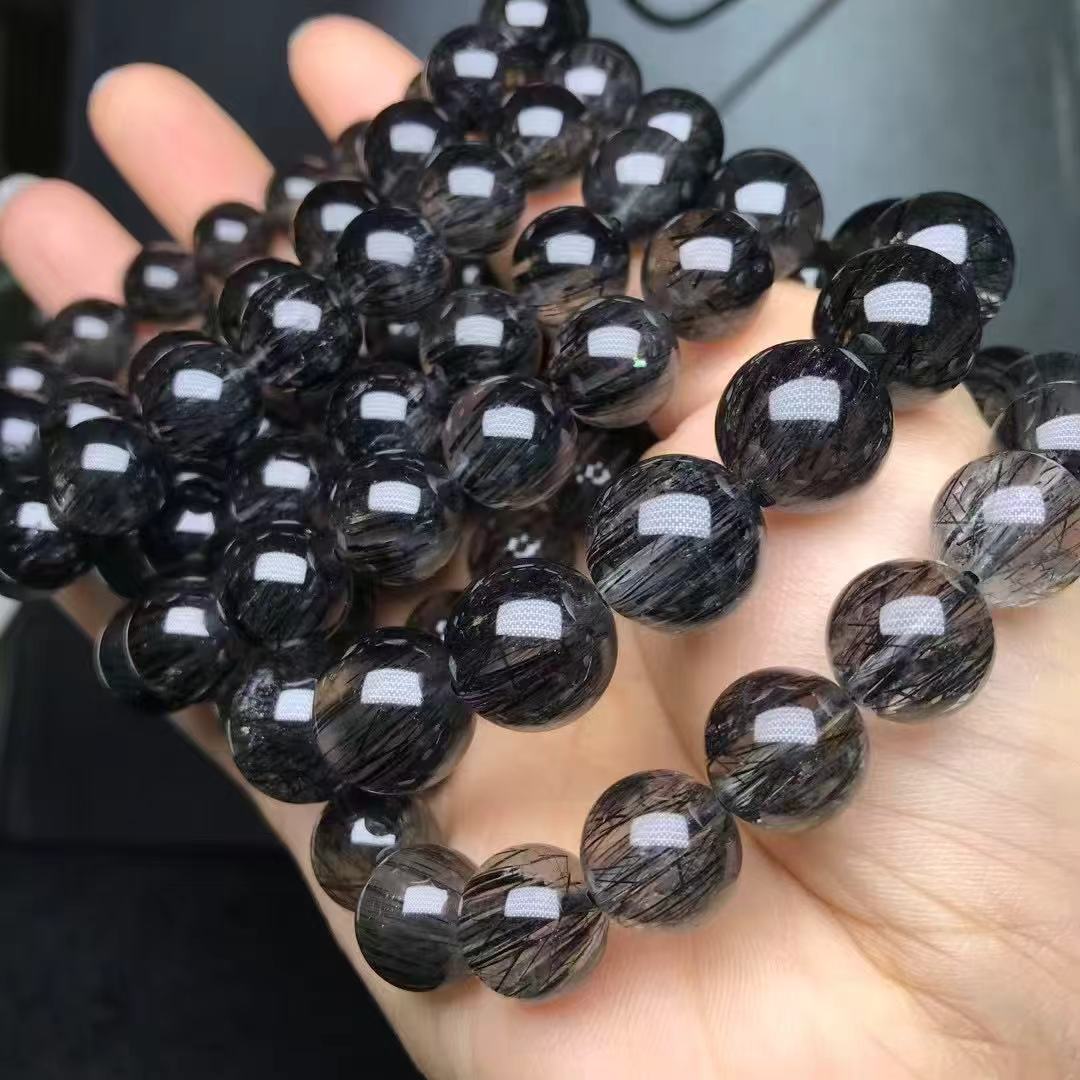 Rutilated quartz bracelet 10mm